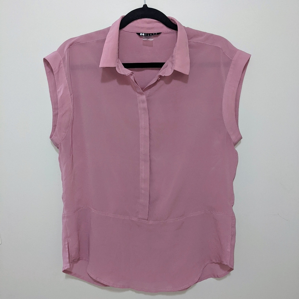 Semi-sheer blouse